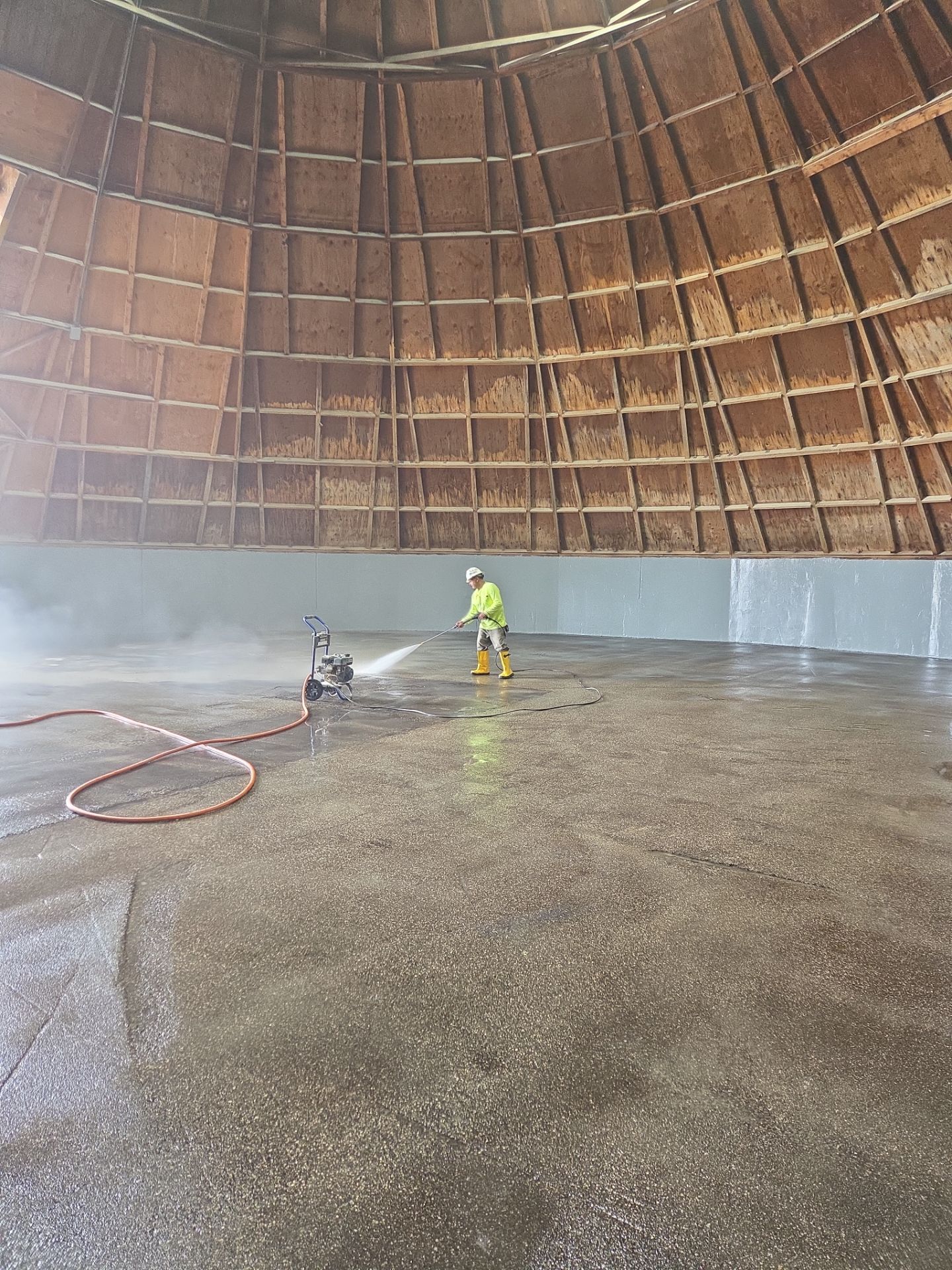 Municipal Salt Shed Concrete Coating